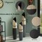 Freestanding Ceramic Floor Vase - Handcrafted Beige Polka Dot Striped Top and Black Bottom, Large Waterproof Vase for Tall Floral Arrangements, Unique Shaped Flower Holder